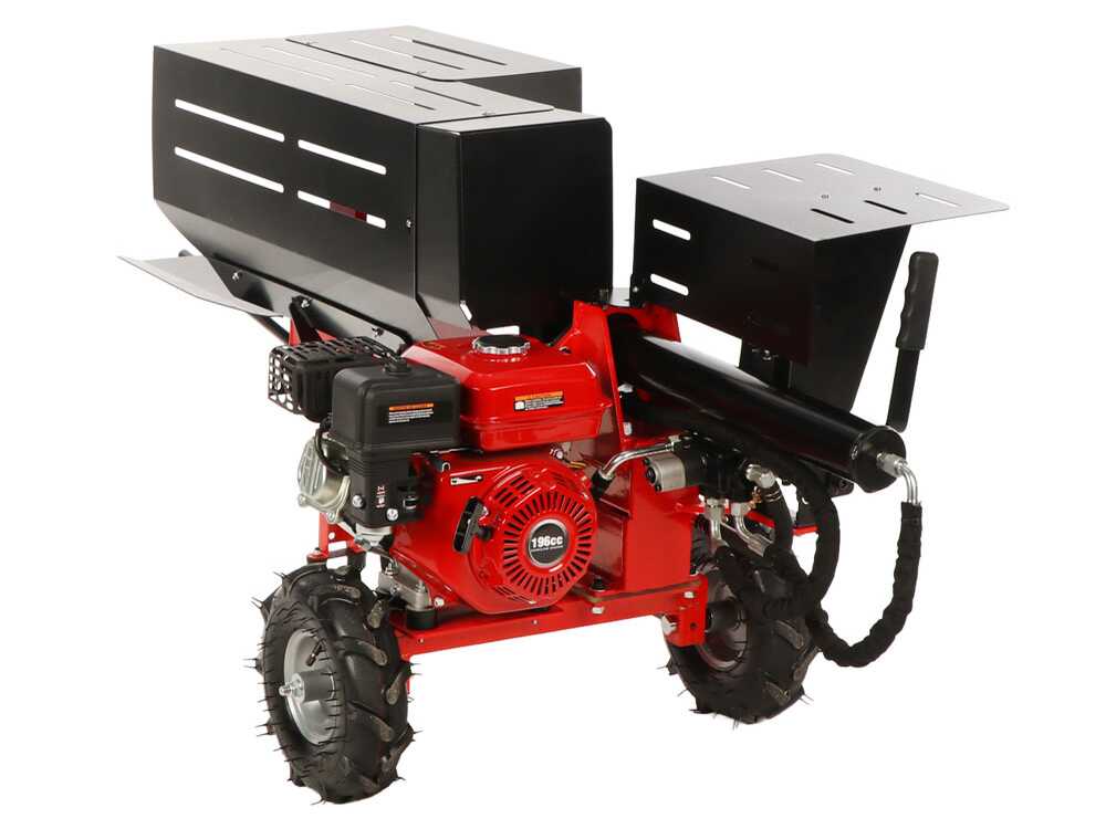 GeoTech LS12-50 HG benzine houtklover, 8 ton, horizontaal, detail 4