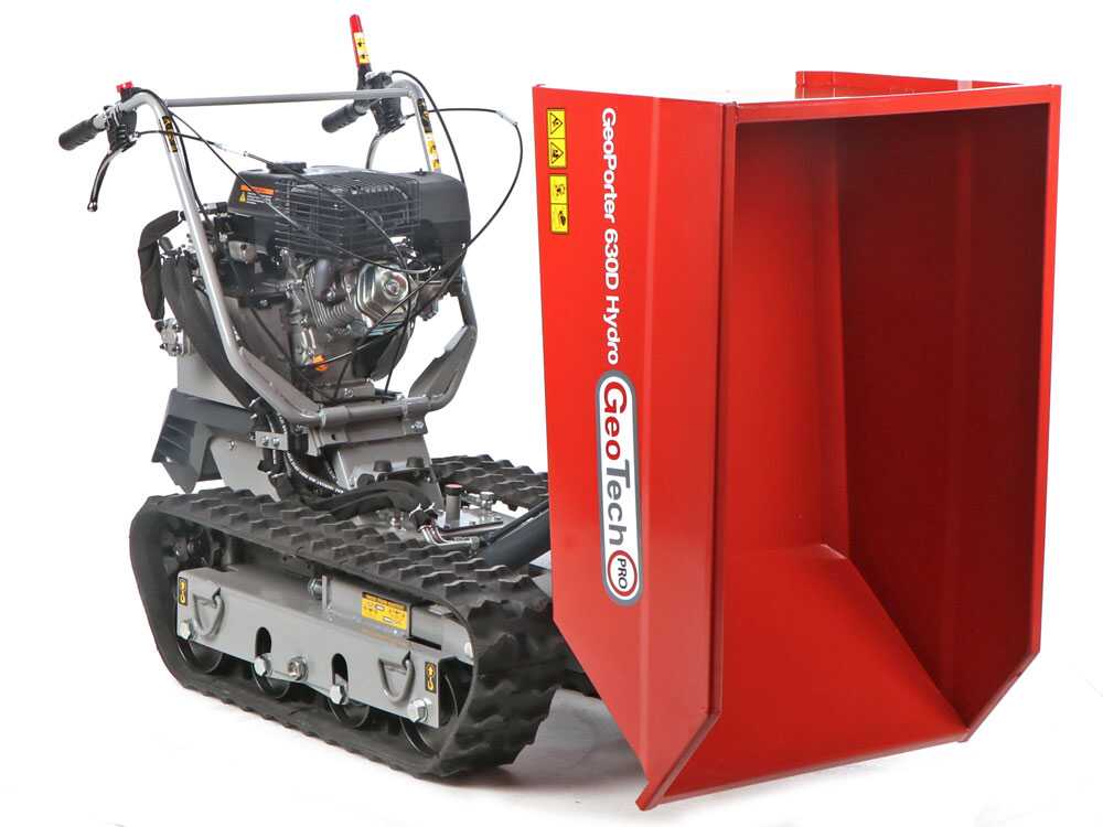 Rupsdumper laadvermogen 600 kg GeoTech Pro GeoPorter 630D Hydro, hydraulisch kiepen, detail 5