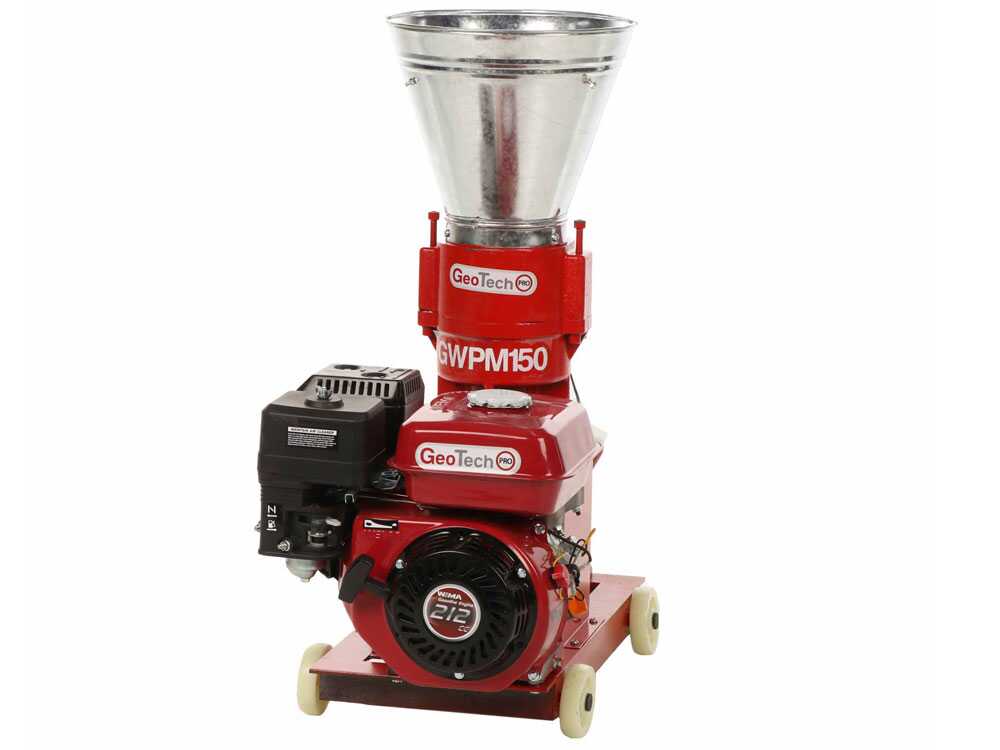 GeoTech Pro GWPM150 benzine pelletmachine, detail 4