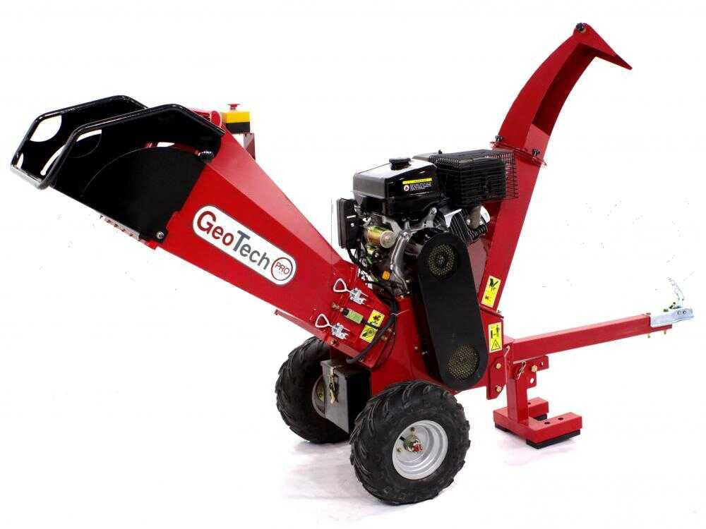 GeoTech Pro PCS 155 LE benzine hakselaar, takken tot 90 mm, elektrische start, detail 5