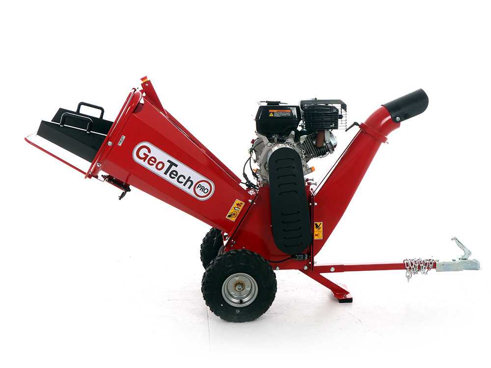 GeoTech Pro PCS 90 L benzine hakselaar, takken tot 75 mm, detail 4