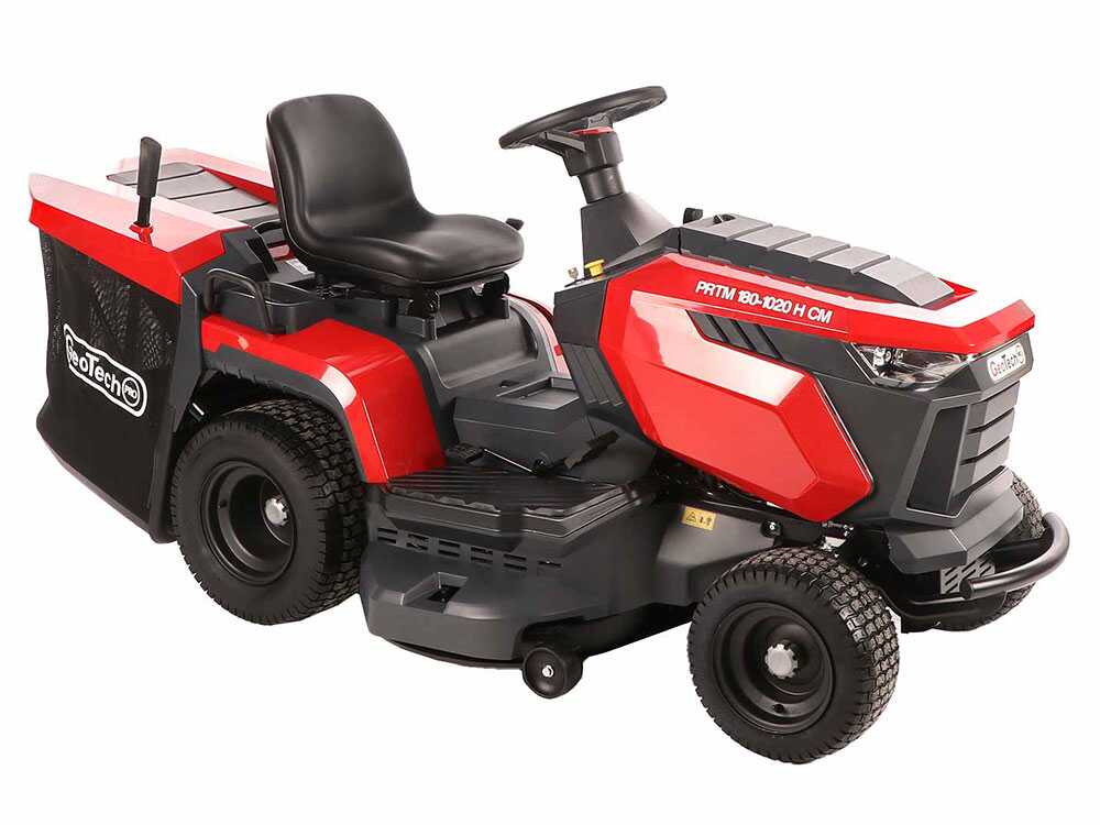GeoTech Pro PRTM 180-1020 H-CM gazontractor met opvangbak 102 cm, hydrostaat, detail 4