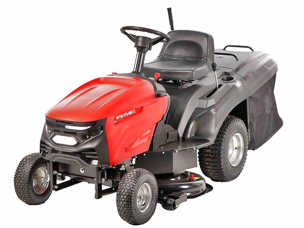 GeoTech RTM 170-960 C gazontractor met opvangbak 96 cm, versnellingsbak, detail 4