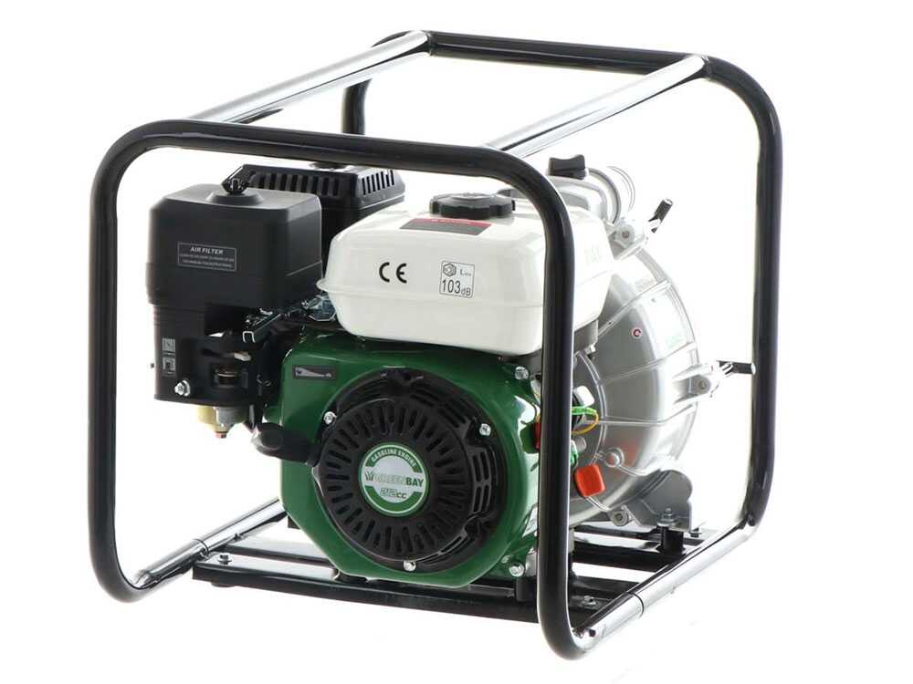 GreenBay GB-TWP 50 benzine motorpomp voor vuil water, aansluiting 50 mm, detail 4