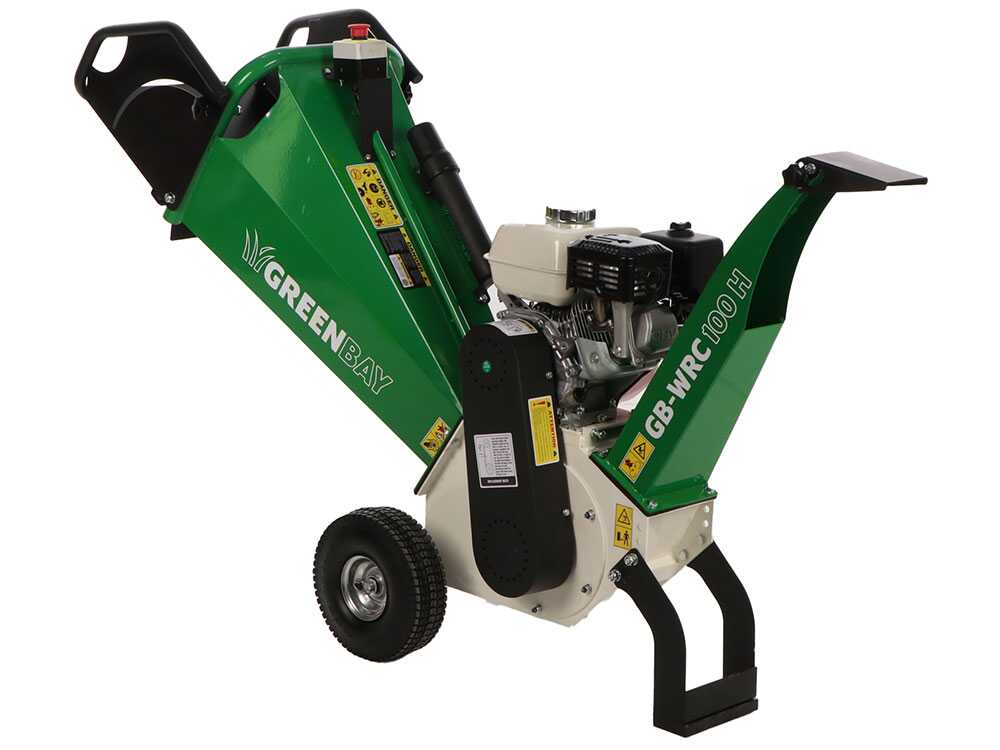 GreenBay GB-WRC 100 H benzine hakselaar, takken tot 65 mm, detail 3
