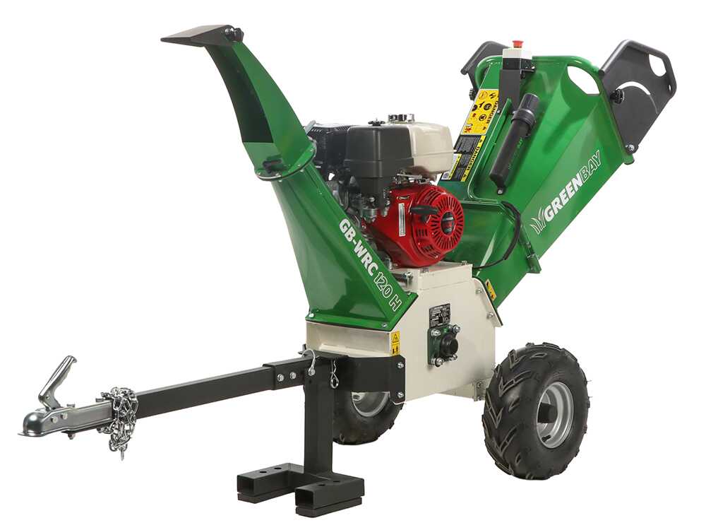 GreenBay GB-WRC 120 H benzine hakselaar, takken tot 90 mm, detail 4