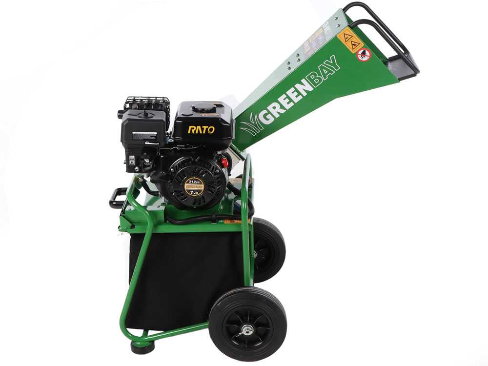 GreenBay GB-WRC 55 RB benzine hakselaar, takken tot 50 mm, detail 4