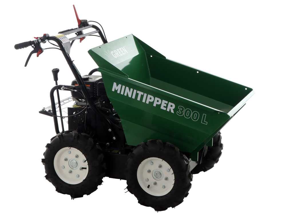 Motorkruiwagen laadvermogen 300 kg GreenBay MiniTipper 300 L, motor Loncin G200F, 4x4, detail 4