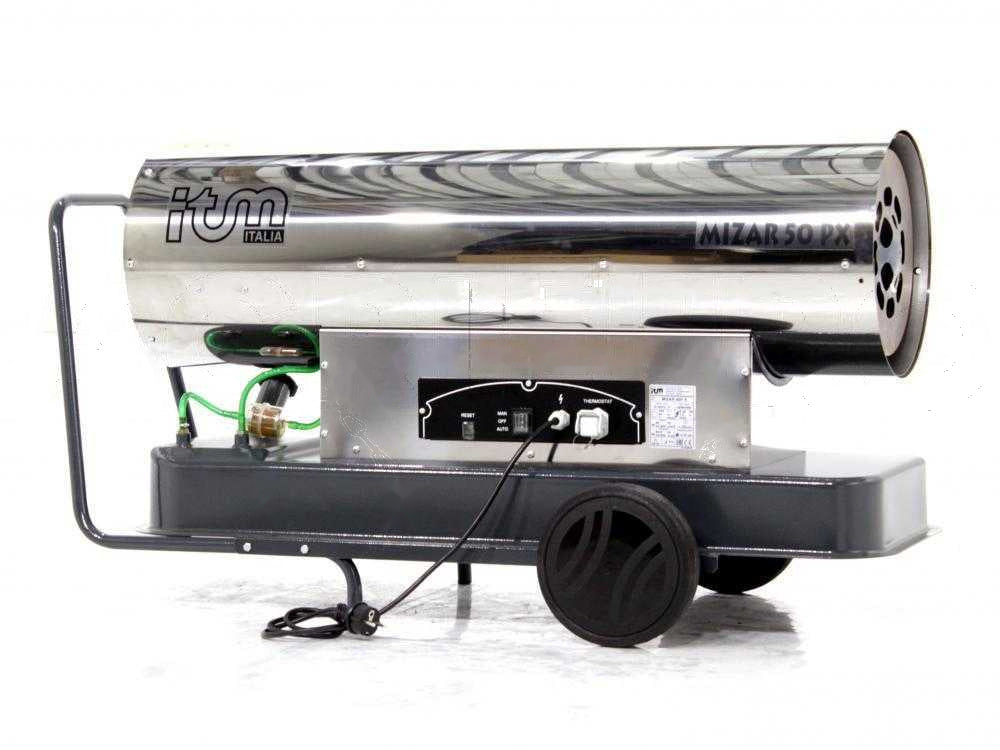 ITM MIZAR 50PX diesel heteluchtkanon 50 kW, direct gestookt, detail 5