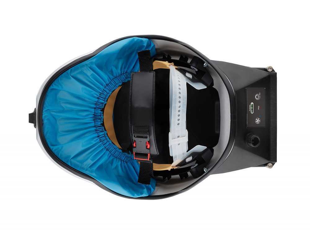 Kasco e-TA P3 beschermhelm met aangeblazen lucht, P3-filter, detail 5