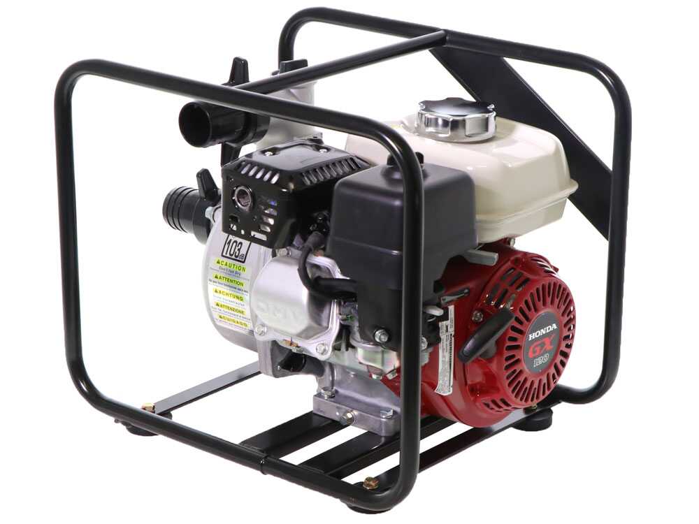 Oriental Koshin SEH-50X benzine motorpomp, detail 4