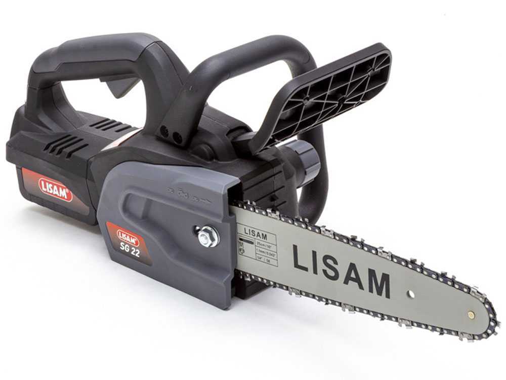 Lisam SG 22 accu kettingzaag, zwaard 25 cm, 18 V 4 Ah, detail 4