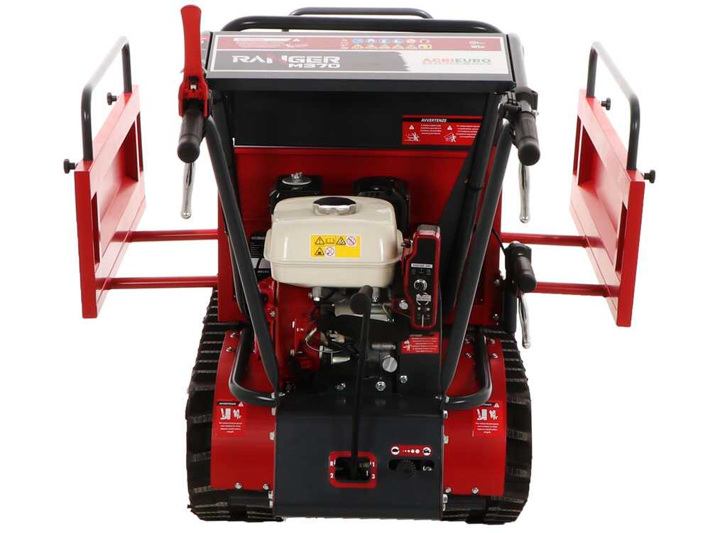 Rupsdumper laadvermogen 350 kg AgriEuro Premium Ranger M370-E Extendable, motor Honda GX160, detail 5