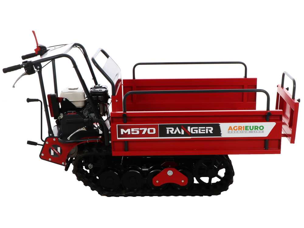 Rupsdumper laadvermogen 500 kg AgriEuro Premium Ranger M570-E Extendable, motor Honda GX200, detail 5