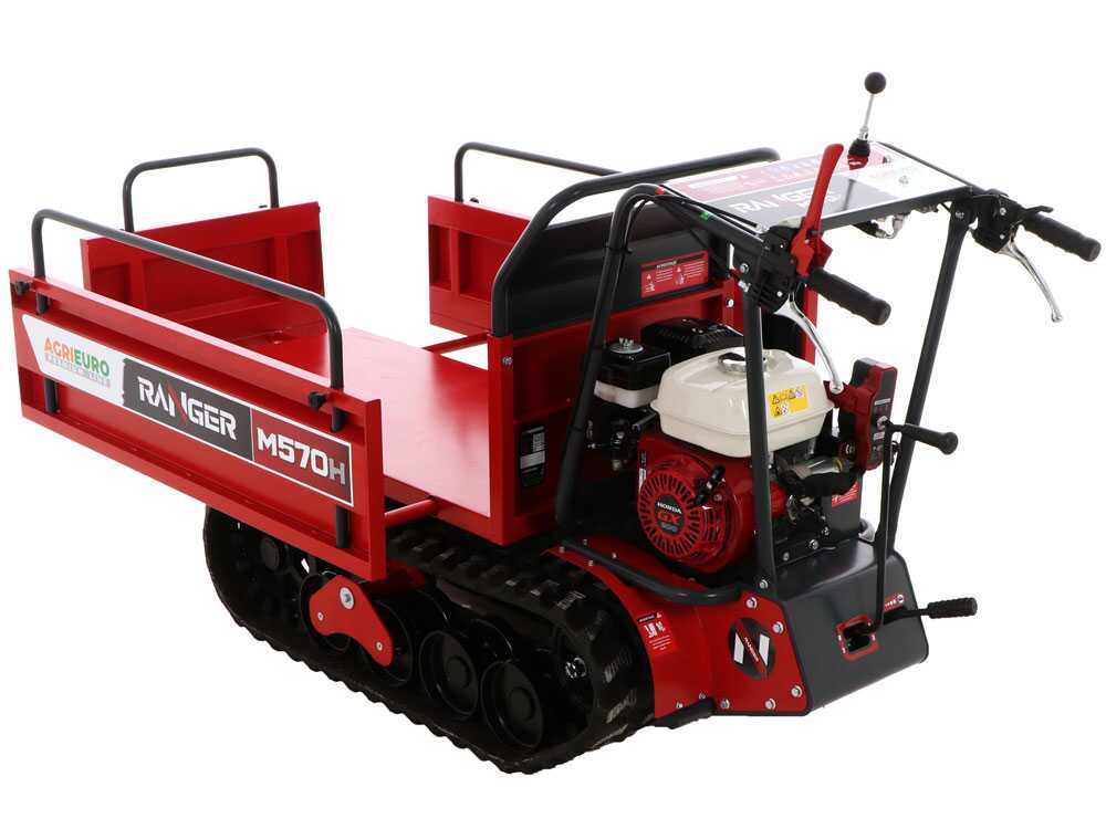 Rupsdumper laadvermogen 500 kg AgriEuro Premium Ranger M570 H-E Extendable, motor Honda GX200, detail 5