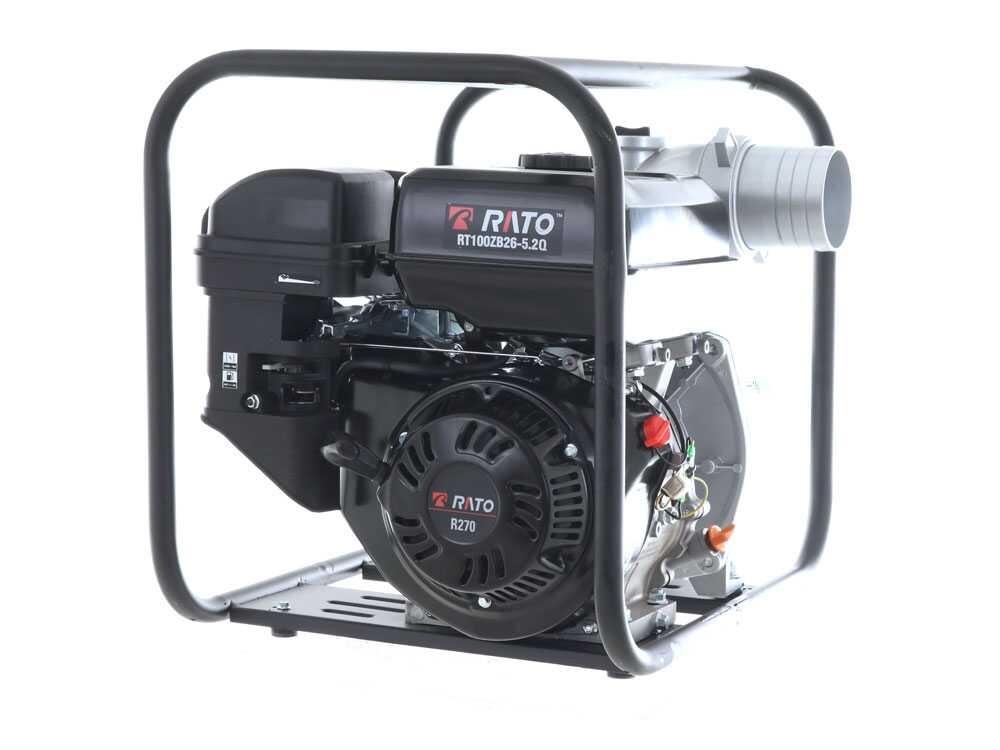 Rato RT100ZB26-5.2Q benzine motorpomp, detail 4