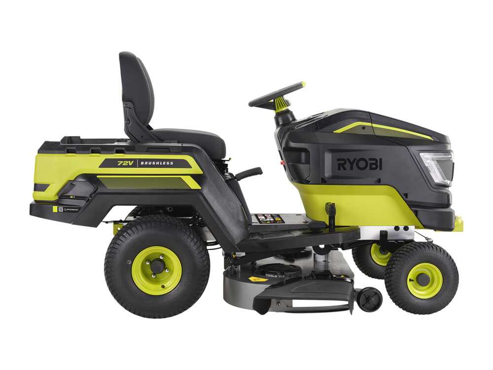 Ryobi RY72TMX107-210 accu-zitmaaier met zijuitworp 107 cm, automaat, detail 5