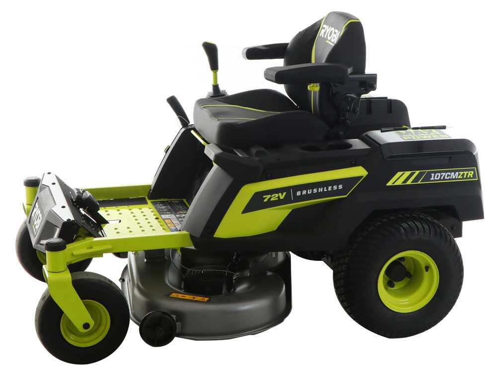 Ryobi ZTRX107 accu-zero-turn zitmaaier 107 cm, automaat, detail 4