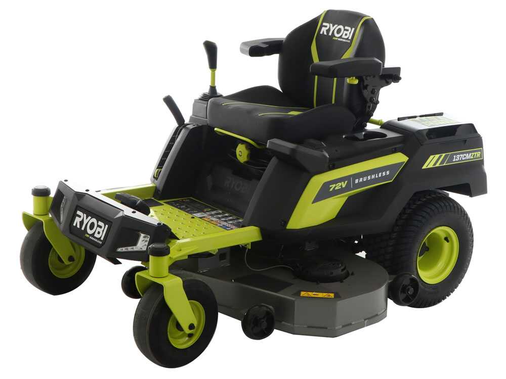 Ryobi ZTRX137 accu-zero-turn zitmaaier 137 cm, automaat, detail 4