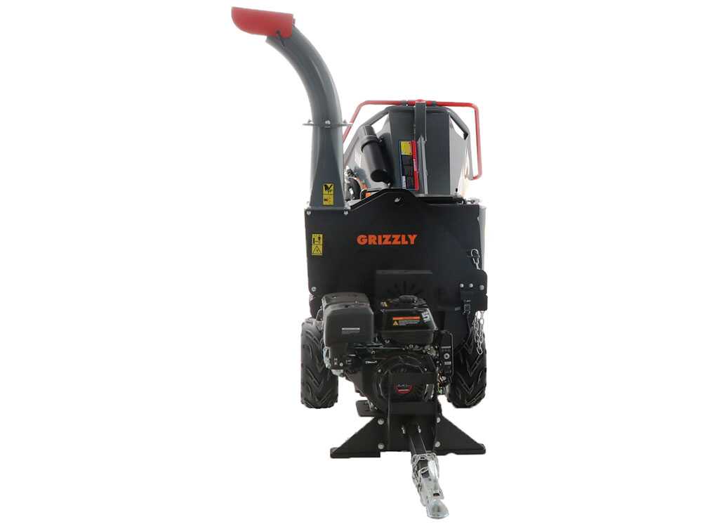 Wortex Grizzly benzine hakselaar, takken tot 100 mm, elektrische start, getrokken uitvoering, detail 4