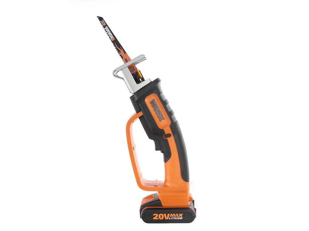 Worx WG894E accu reciprozaag, 20 V 2 Ah, detail 5