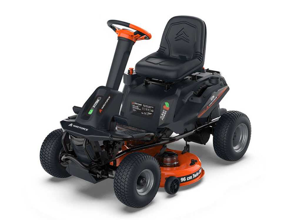 Yard Force E559 accu-zitmaaier met opvangbak 96 cm, automaat, detail 5