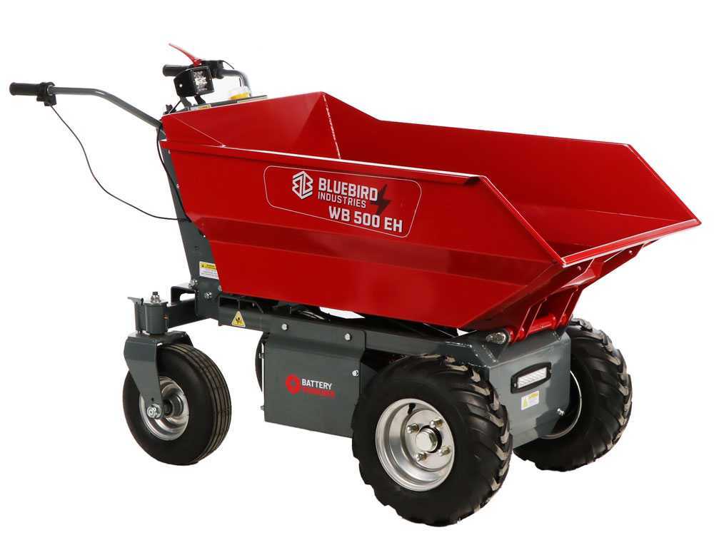 Accu motorkruiwagen laadvermogen 500 kg Blue Bird Wheelbarrow, 48 V 32 Ah, detail 5