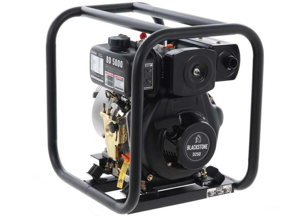 BlackStone BD 5000 diesel motorpomp, aansluiting 50 mm, detail 5