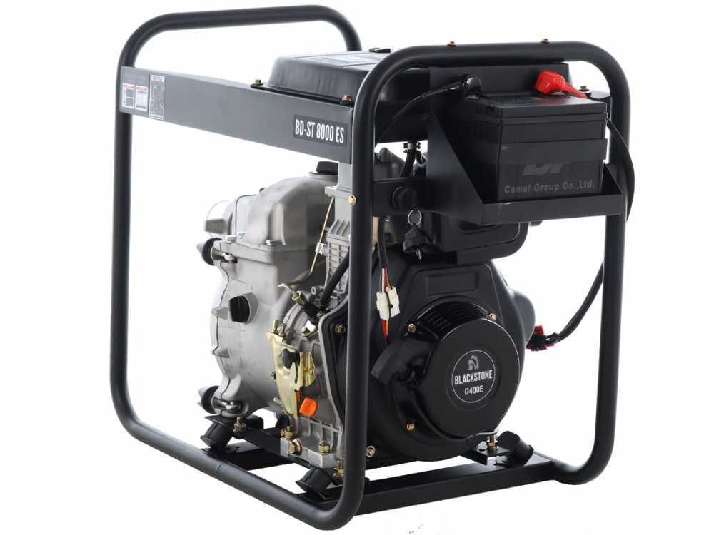BlackStone BD-ST 8000ES diesel motorpomp voor vuil water, aansluiting 80 mm, detail 5