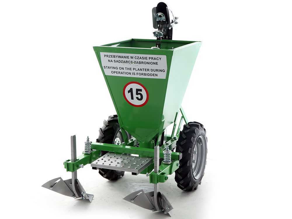 Bomet Gemini 1-rijige aardappelpootmachine, rubberwielen, detail 5