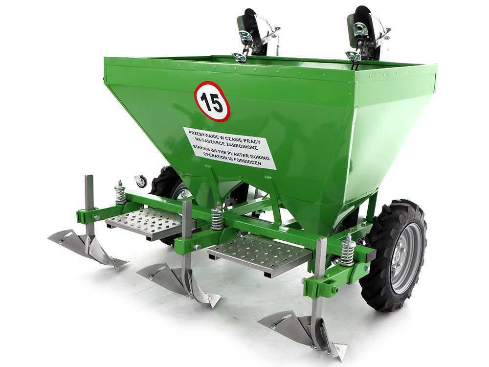 Bomet Gemini 2-rijige aardappelpootmachine, rubberwielen, detail 6