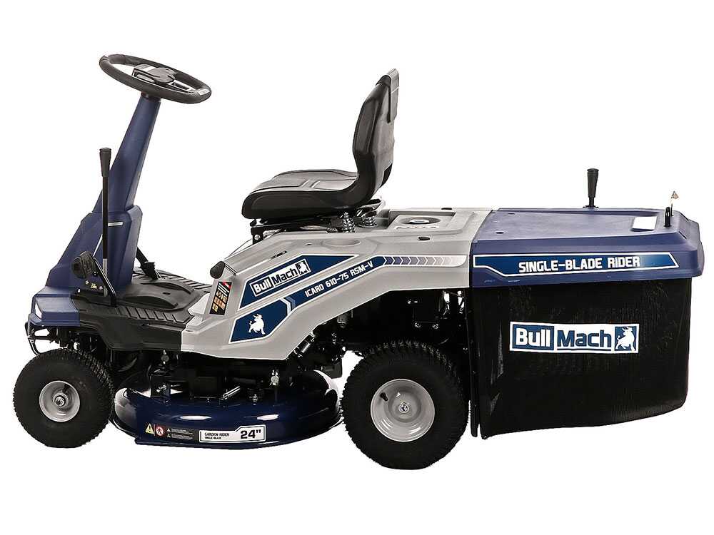 BullMach ICARO 610-75 RSM-V zitmaaier met opvangbak 61 cm, traploos, detail 5