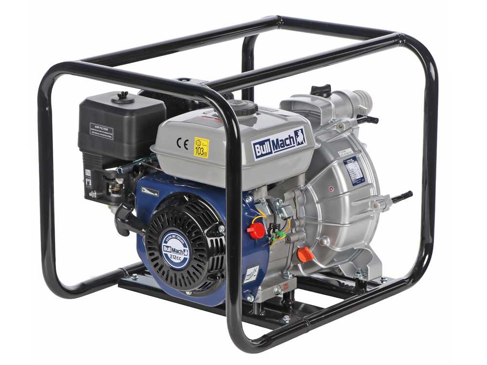 BullMach NERINA 50 benzine motorpomp voor vuil water, detail 5