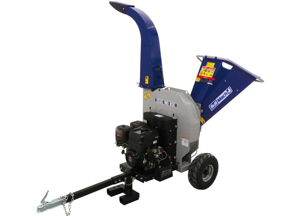 BullMach ZEUS 180 BSE benzine hakselaar, takken tot 95 mm, elektrische start, getrokken uitvoering, detail 6