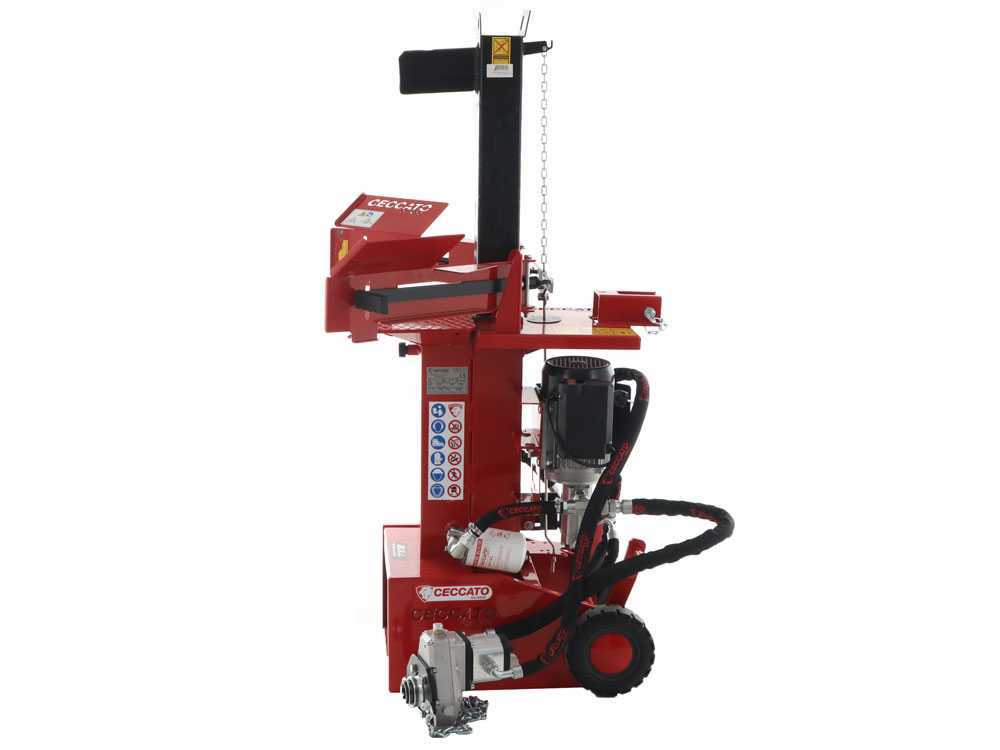Ceccato Olindo BULL SPLET10 KOMBI elektrische houtklover, 10 ton, verticaal, detail 5
