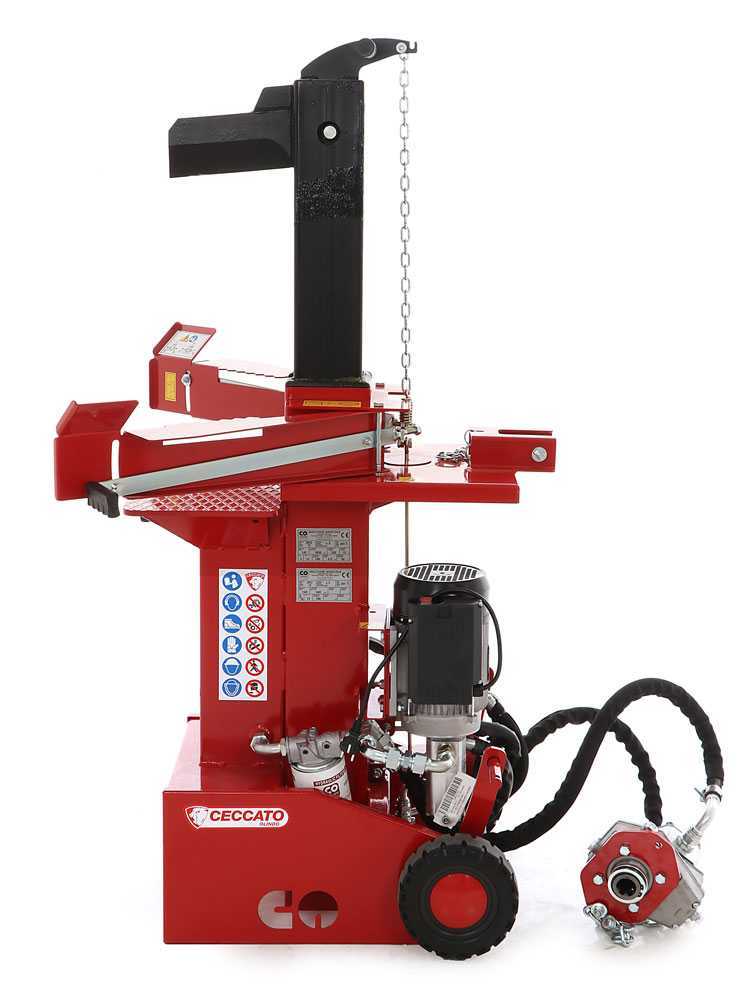 Ceccato Olindo BULL SPLET12 KOMBI elektrische houtklover, 12 ton, verticaal, detail 6