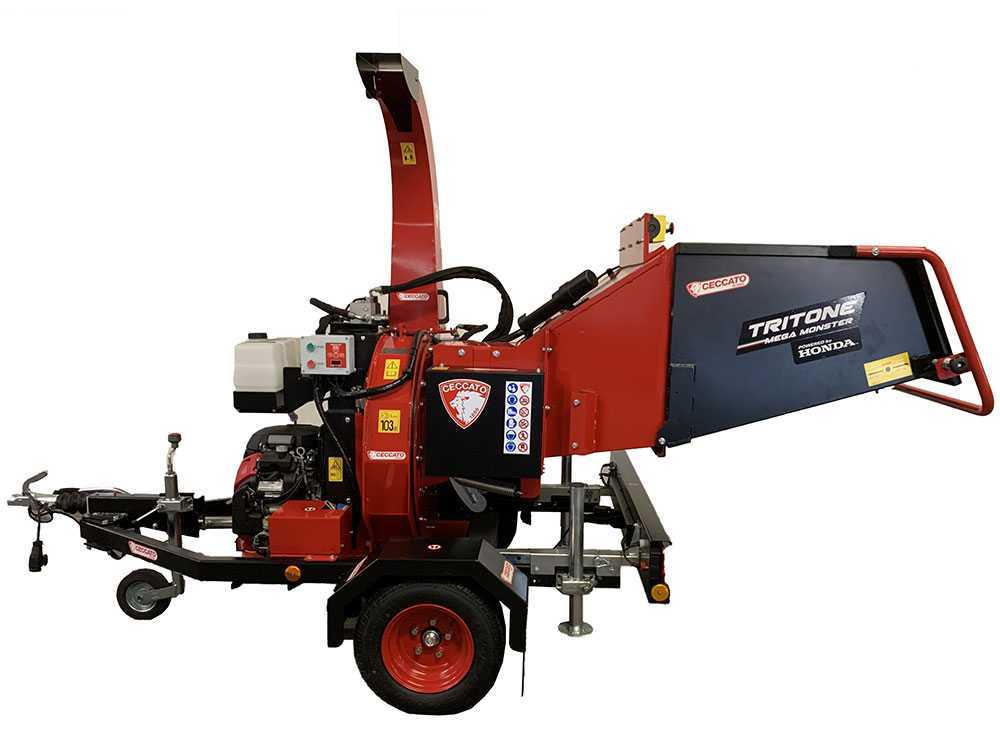 Ceccato Olindo Triton Mega Monster benzine hakselaar, takken tot 150 mm, op wielen, detail 6
