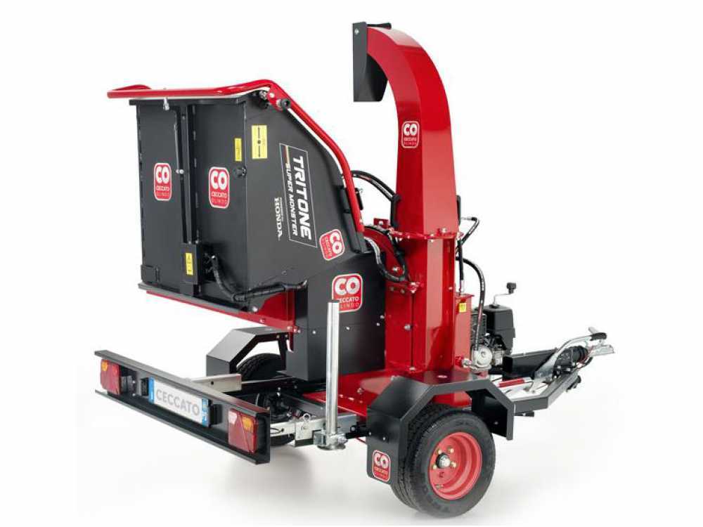 Ceccato Olindo Triton Super Monster benzine hakselaar, takken tot 130 mm, op wielen, detail 6