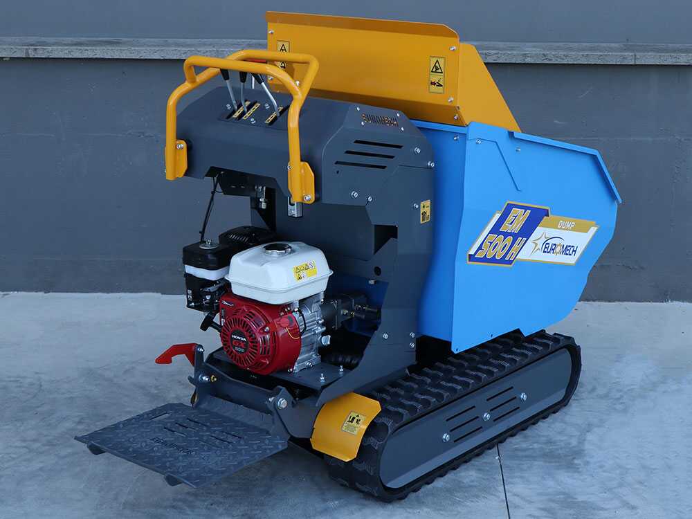 Rupsdumper laadvermogen 500 kg EuroMech EM500H-Dump, hydraulisch kiepen, detail 6