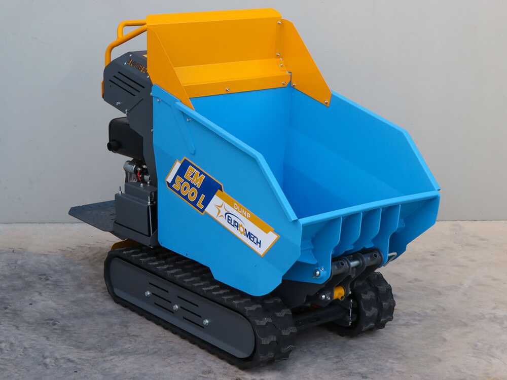 Rupsdumper laadvermogen 500 kg EuroMech EM500L-Dump, hydraulisch kiepen, detail 6