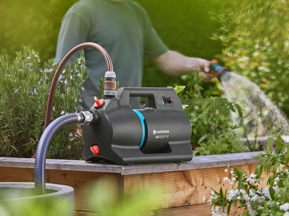 Gardena 3000 Silent 18V P4A tuinpomp, 18 V 4 Ah, detail 5