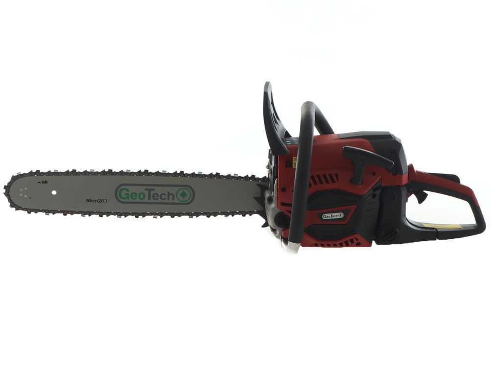 GeoTech GMS 58-50 benzine kettingzaag, zwaard 50 cm, detail 5
