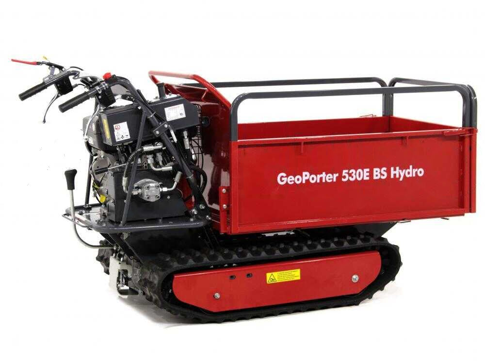 Motorkruiwagen laadvermogen 500 kg GeoTech Pro GeoPorter 530E BS Hydro Motor Wheelbarrow, hydraulisch kiepen, detail 6