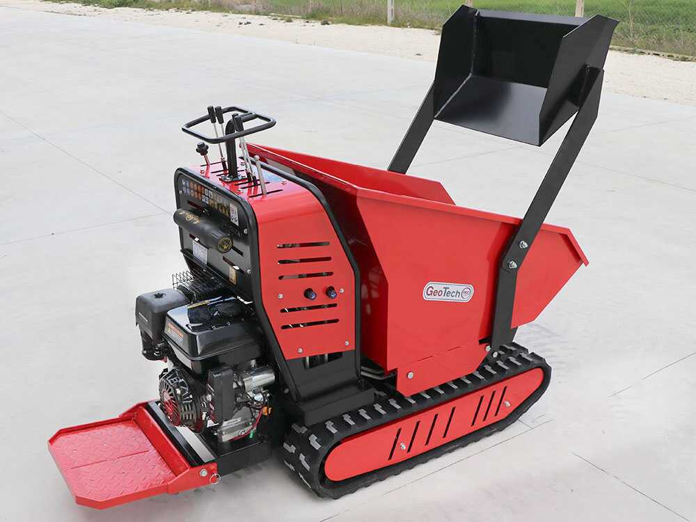 Rupsdumper laadvermogen 500 kg GeoTech Pro Geoporter 550 DHS Hydro, hydraulisch kiepen, detail 6