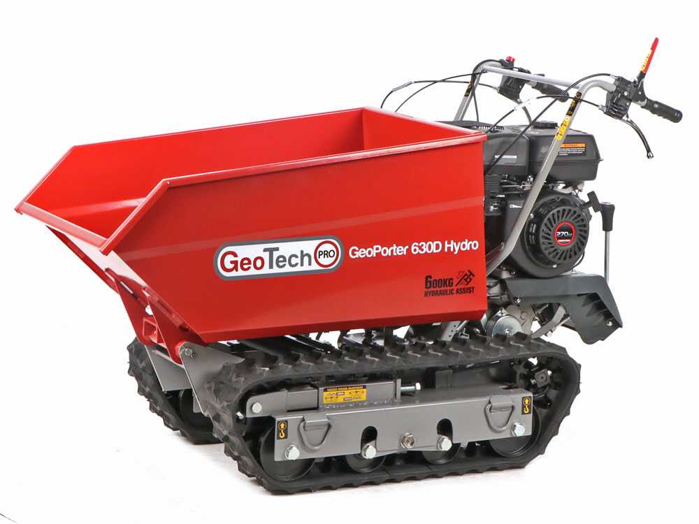Rupsdumper laadvermogen 600 kg GeoTech Pro GeoPorter 630D Hydro, hydraulisch kiepen, detail 6