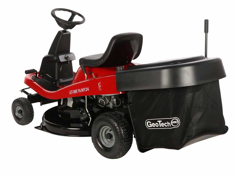 GeoTech Pro GT-MR 76 zitmaaier met opvangbak 76 cm, versnellingsbak, detail 5