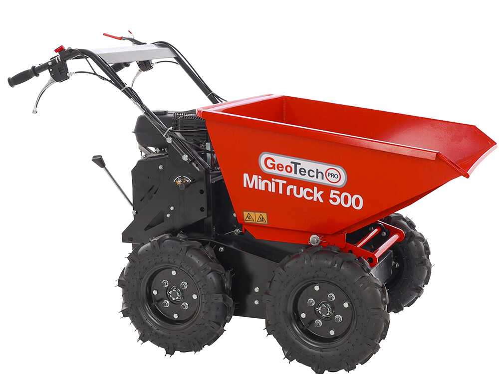Motorkruiwagen laadvermogen 500 kg GeoTech Pro MiniTruck 500, motor Loncin G200F, 4x4, detail 5