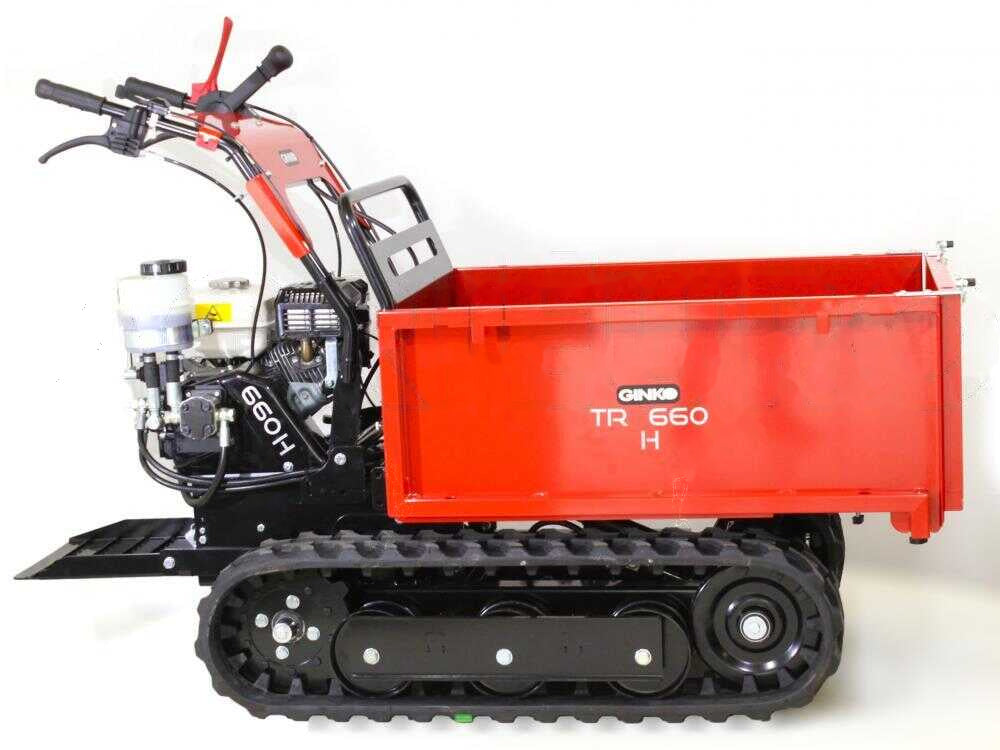 Rupsdumper laadvermogen 600 kg Ginko - MGM TR 660 Extensible, motor Honda GX200, hydraulisch kiepen, detail 6