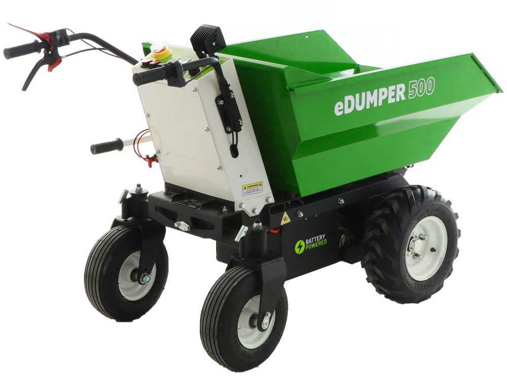 Accu motorkruiwagen laadvermogen 500 kg GreenBay eDUMPER 500, 48 V 32 Ah, detail 5