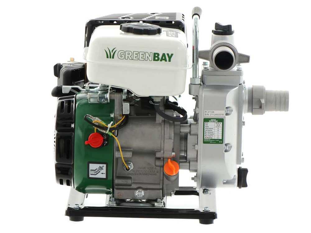 GreenBay GB-WP 40 benzine motorpomp, aansluiting 40 mm, detail 5